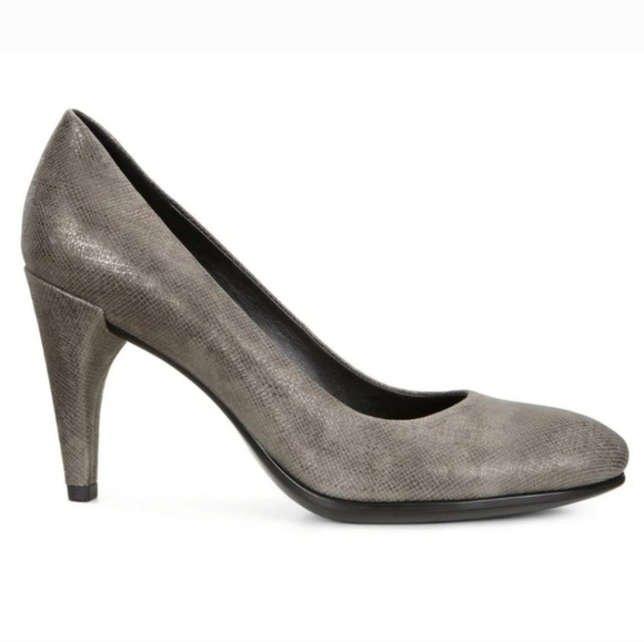 NIB Ecco Shape 75 Sleek Heels, Size 41 (10-10.5), Color Warm Grey - Picture 3 of 16